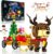 478 PCS Utbttor Santa’s Christmas Reindeer Building Block Kit – Fun Cart Building Sets Playset – Ideal Gift for Boys and Girls, Ages 6-12 – Includes Building Toy Ornaments
