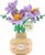 Create Your Own Aromatherapy Bouquet and Bonsai Trees with LUKHANG Violets Flower Building Blocks Set – 539 PCS Micro Blocks Collection – Adorable Design – Easy-to-Follow…