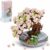Creative DIY Simulation Mini Particle Flower Botanical Collection Construction Building Toy – QLT Mini Bricks Sakura Bonsai Model with 426 pcs (Not Compatible with Lego Set)