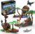 Mesiondy Pirate Ship Brick Toy Set – 497pcs, Shoal Island, Pirate Repair Port, with Sharks, Crow, Sunken Treasure – Suitable for 7-9 Year Old Boys (LEGO Compatible)
