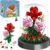 QIFUN Bouquet Building Kit: 524 Pcs Mini Bricks Building Blocks Sets with Forever Rose Decorated Flower and Dust Cover – Women’s Christmas Gifts, Xmas Stocking Stuffers for